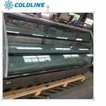 Hot sale CE standard new design curved glass bakery showcase refrigeration equipment