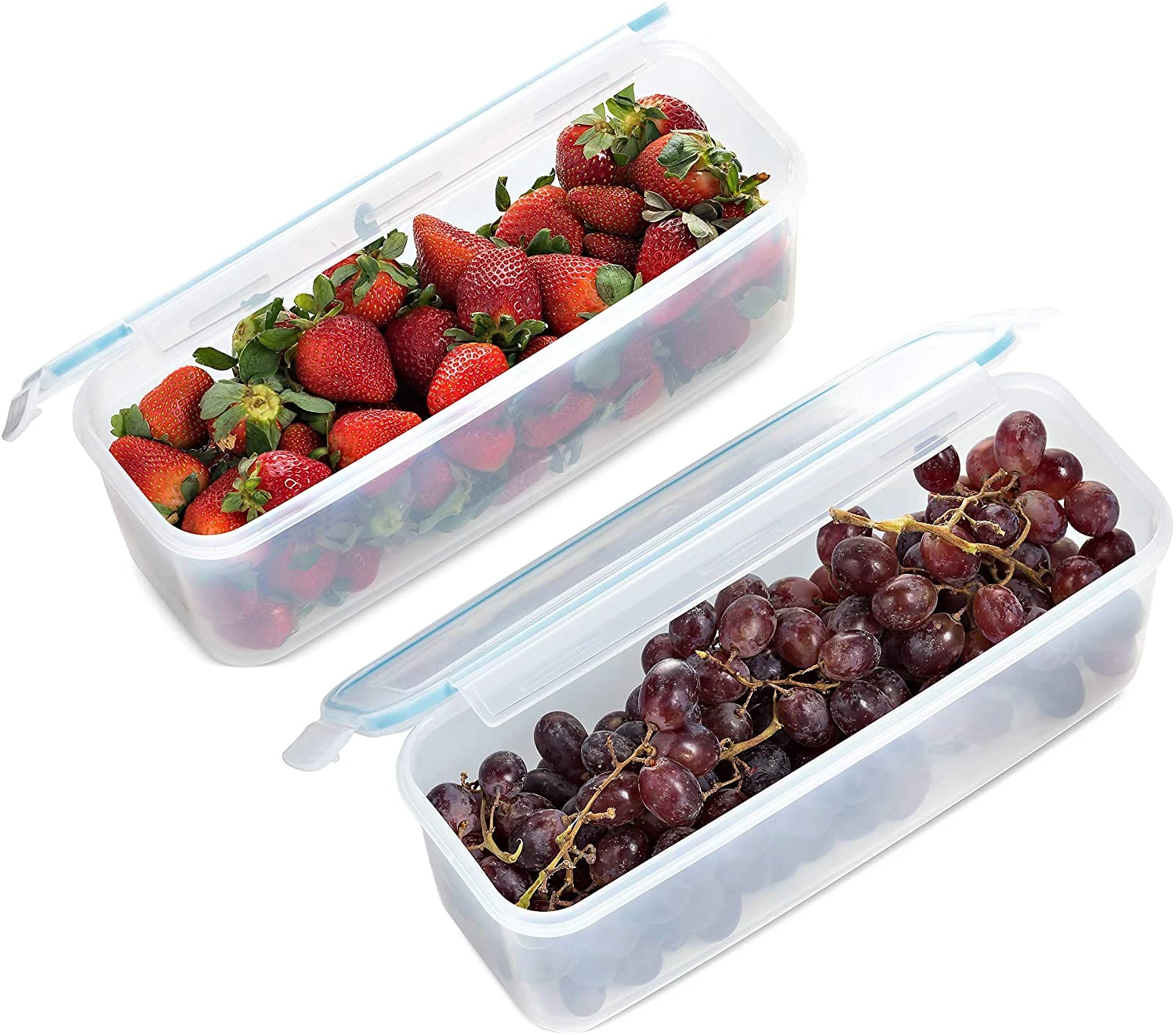 Hot Sale Custom Size Plastic Food  Plastic Refrigerator Food Vegetable and Fruit Storage Containers With Lid