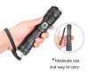 Hot Sale Dimmable High Power Rechargeable Flashlight Torch 18650mAh, Super Bright Zoom Powerful Torch Tactical led Flashlight