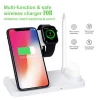 HOT Sale Foldable 4in1 charging dock station 3 in 1 wireless charger station Fast wireless charger For mobile phones