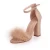 Import Hot sale lady luxury popular fur leather high heel sandals from China