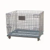 Hot Sale Large Capacity Heavy Duty Folding Galvanized Metal Welded Iron Storage Cage