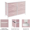 hot sale pink fabric modern bedroom furniture spacing saving storage 6 drawers chest dressers