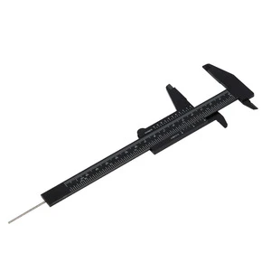Hot Sale Plastic Vernier Calipers Black Microblading Measuring Ruler