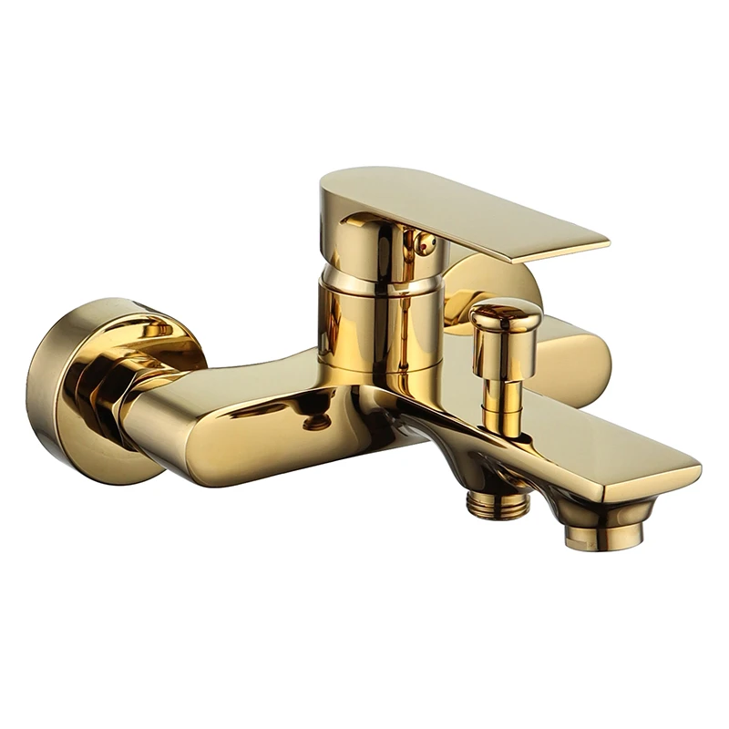 Hot sale Single handle Wall Mounted bath and waterfall shower faucet shower taps faucet mixer Brass chrome finished