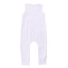 Hot Sale Sleeveless Baby Girl Rompers Plain White Baby Rompers