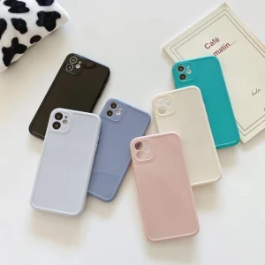 Hot Sale Soft tpu Candy Color Phone Case for iphone 12 11 pro x xs max Mobile Cover for iphone xr 8 7 plus Case Plain Custom