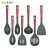Import Hot sales high quality kitchen tools colorful 7 Piece silicone kitchen utensils sets kitchen items from China