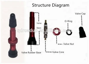 HOT SELL 40mm 40L Valve for bicycle tubeless valves Presta Valve Core remover Other Bicycle Parts