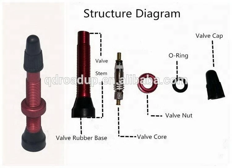 HOT SELL 40mm 40L Valve for bicycle tubeless valves Presta Valve Core remover Other Bicycle Parts