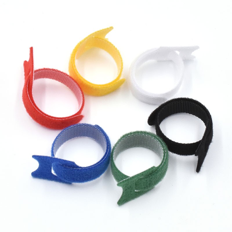 Hot sell colorful nylon hook and loop cable tie