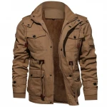 Hot Sell Military Men Pilot Jacket Winter Fleece Jackets Warm Thicken Outerwear Plus Size Jacket Man Winter Coat