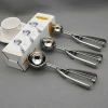 Hot sell Wholesale  Stainless steel ice cream spoon three size full set with color box