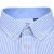 Import hot selling custom logo Oxford  striped stand collar mens shirts with long sleeves from China