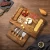 Import Hot selling products charcuteriee  pizza cutting board round wooden cheese board knife set from China
