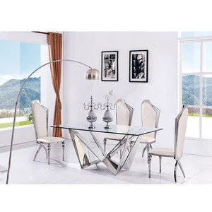 Hotel furniture custom dining table and chair small apartment light luxury negotiation table and chair combination