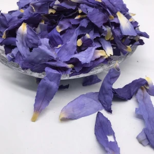 HOVP4009 lan lian hua 100% natural Vacumn lotus flower petals chinese dried blue lotus for tea