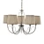 HUAYI American Baccarat Modern Simple Silver Restaurant Chandelier Bedroom Living Room Pendant Lamp Folded Fabric Shade