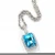 Import Iced Out CZ Pendant Big Blue Crystal Rhinestone Pendant Light Blue Stone Bling Ruby Pendant Hip Hop Necklace from China
