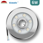 IK10 Outdoor Fountain Light IP68 Waterproof Underwater LED DC24V 6W 316L Stainless Steel Garden Landscape Lamp