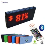 iledshow 2020 popular power bank pd led power banks 20000mah led screen fast charging