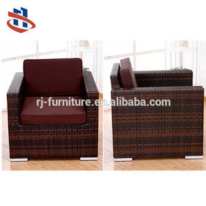 Imitate plastic wicker hand weave sofa/Outdoor patio metal anti-rust furniture