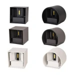 Imprez 12w LED wall light up and down outdoor wall lamp waterproof square and round wall light led IP65