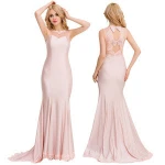 In Stock Women Long Gown Evening Dress for Fat Women