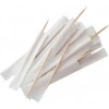 individual Wood Mint flavored paper wrap toothpicks
