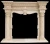 Import Indoor carved cultured fireplace surround marble from China