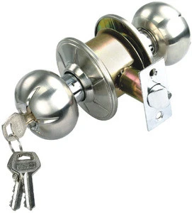 indoor wooden rim door cylindrical knob door locks with key