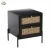 Import Industrial Metal Living Room Cabinet Rattan Wood Chest Of Drawer Of Bedroom from China
