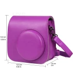 Instax Camera Bag Film Instant Camera Case Pu Leather Protective Case Cover With Shoulder Strap For Fujifilm Instax Mini 9/8/8+