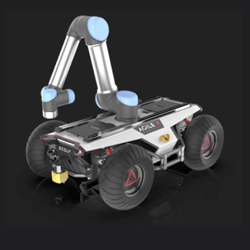 intelligent unmanned ground vehicle with Four-Wheel Servo Drive for  All-Round Industries Open System UGV Car Robot