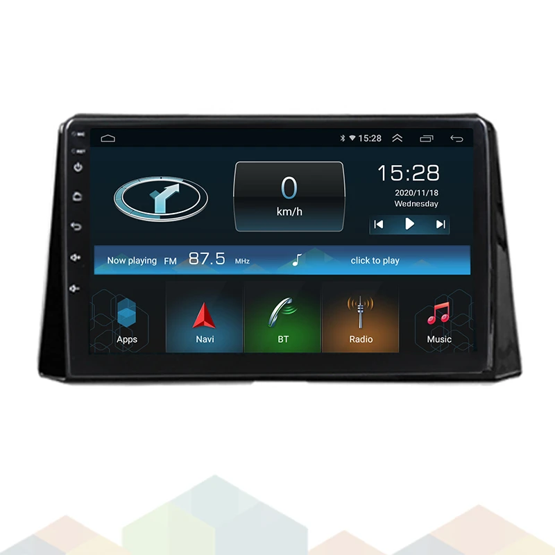 IOKONE Cheap 10.1&quot; android 10.0 auto electronics 4+64GB Octa core double din android auto audio For Toyota Corolla