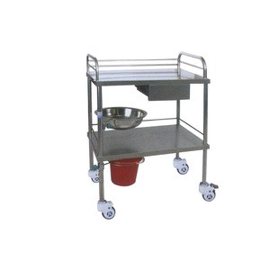 Iron Medical Instrument Trolley dressing For Hospital