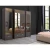 Import Italian Led Mirror Velvet Black Wood Complete Luxury Home Furniture Bedroom Set from China