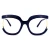 Import Italy Designer Trendy Oversized Square Eyeglasses Decoration Frames with Clear Lenses from China