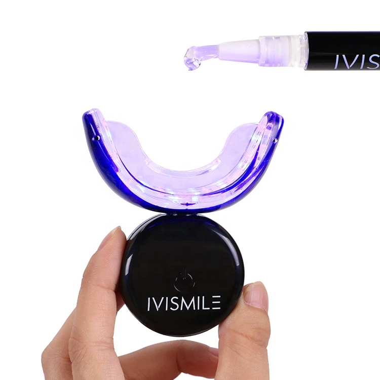 IVISMILE Dental Bleaching Wireless Recharging Light Private Label Teeth Whitening Kit Gel Non Peroxide