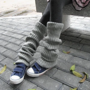Japanese Loose Socks Trends Warm cover Leg warmers Soft Girl Lolita Soft Girl Knitted White Wool Foot Sock Women