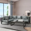 JG0320 Cheap Price Rattan Luxury Rattan Furniture Sofa Patio Wicker Sofa Set