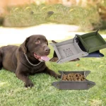 Juice Pet Outdoor Canvas Pet Bowl Multi-purpose Folding Bowl Storage Water Bowl Go Out Portable Travel Dog Basin