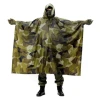 Jungle Camo Rain Ponchos Camo Combat Emergency Raincoat for Patrol and Combat with  Durable Polyester Camouflage Poncho