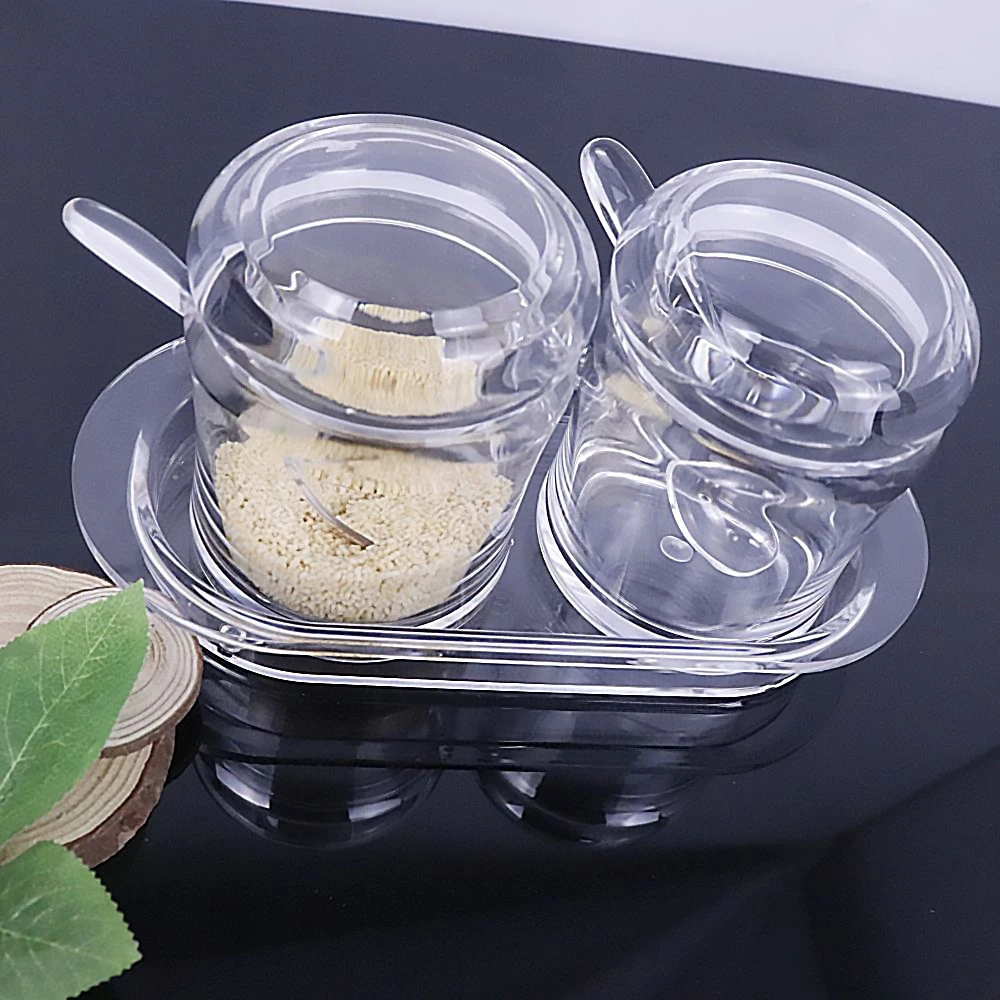 K-1056S2 Plastic Spice Seasoning Jar Clear Bottle Seasoning Spice Jar Containers Kitchen Accessories
