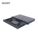 KEXINT Drawaer Type   Fiber Optical Patch Panel 1U 19"  24 cores FC ST  SC  48 Cores LC