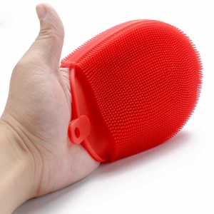 Kitchen Gadgets Accessories Double Side Silicone Sponge Dish Washing Kitchen Cleaning Scrubber Brush