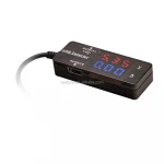 KW-203 Red & Blue Double-color LED Dual Display Universal Type DC USB Charging 3.2-10V 0-3A Voltage Current Ampere Panel Meter