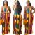 Import L 2021 African Fashionable Faldas Largas Tube Sexy Woman Free Tie-dye Colorful Print Hanging Loose Casual Dress from China