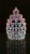 Import Large Drop stone New Arrival Custom Design Tall Pageant Pink Blue Purple heart Crown Tiara H172-318 from China