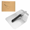 Large Homemade Home Premium  Foldable PP+TPR Handle Aluminum Paddle Metal Pizza Peel Shovel with cutter